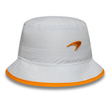 Sombrero tipo cubo McLaren x Reiss, de temporada, cónico, New Era, 9FORTY, blanco