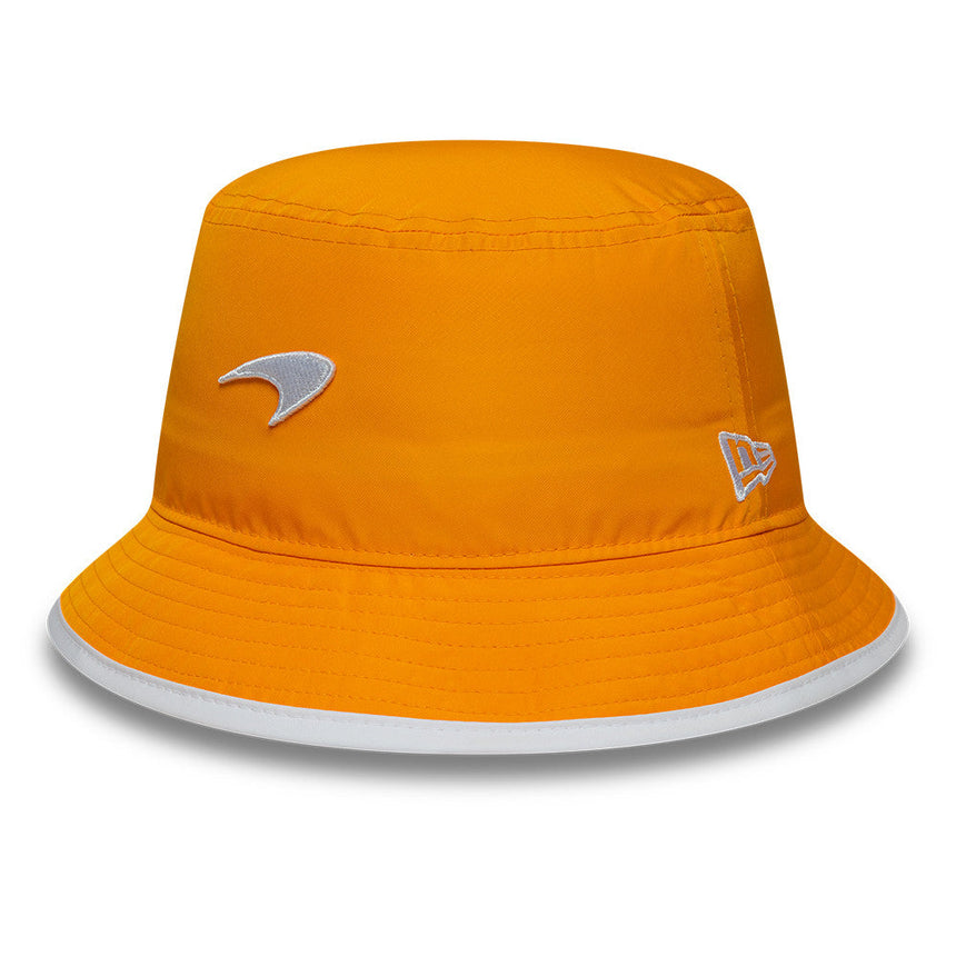 Sombrero tipo cubo McLaren x Reiss, de temporada, entallado, New Era, 9FORTY, naranja