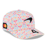 Gorra McLaren, equipo, Lando Norris, edición especial de México, New Era, 9SEVENTY, blanca