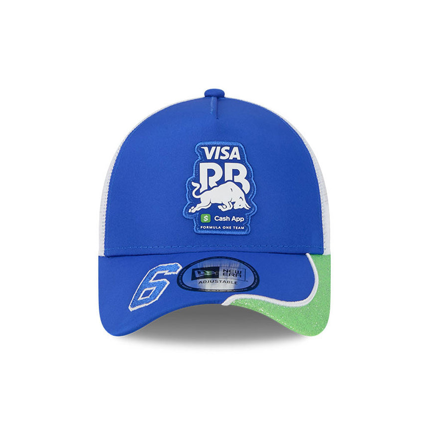 Gorra Visa RB, trucker, edición especial Las Vegas, Isack Hadjar, New Era, 9FORTY, azul