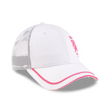 Gorra Visa RB, estilo trucker, edición especial de Miami, New Era, 9FORTY, blanca
