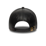 Gorra de los New York Yankees, de cuero, New Era, 9FORTY, negra