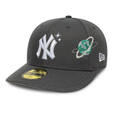 Gorra de los Yankees de Nueva York, PLANET ICON, 59FIFTY, PC, camuflaje, negro