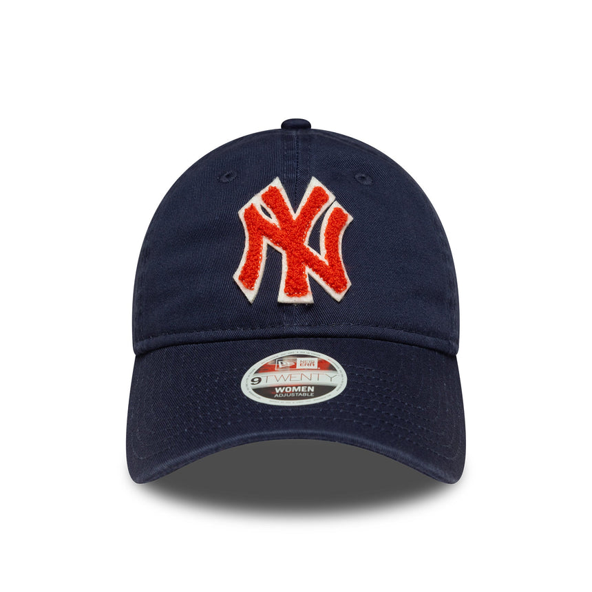 Gorra de los Yankees de Nueva York, bouclé para mujer, New Era, 9TWENTY, bouclé, azul