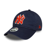 Gorra de los Yankees de Nueva York, bouclé para mujer, New Era, 9TWENTY, bouclé, azul
