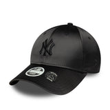 Gorra de béisbol de los Yankees de Nueva York, con lazo de satén en la espalda, New Era, 9FORTY, para mujer, negro