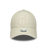 Gorra de los Yanquis de Nueva York, desgastada, New Era, 9FORTY, gris, para mujer