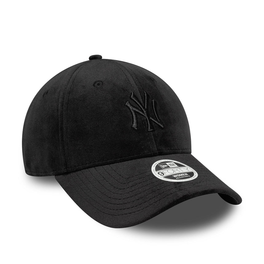Gorra de velour de los New York Yankees, New Era, 9FORTY, negra