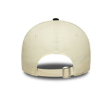 Gorra de los New York Yankees, ante sintético, New Era, 9FORTY, beige y negro