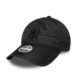 Gorra acolchada de los Yankees de Nueva York, New Era, 9TWENTY, para mujer, negra