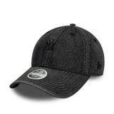 Gorra de los Yankees de Nueva York, denim, 9TWENTY, negra