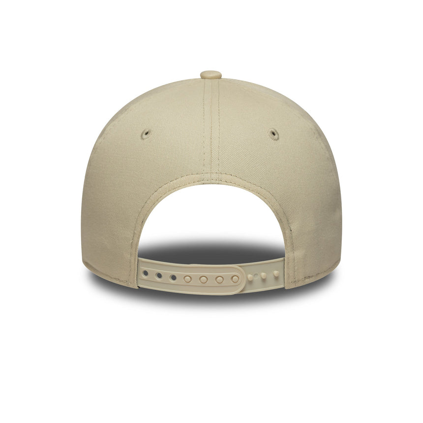 Gorra de los New York Yankees, color beige, con parche lateral, estilo A-frame, New Era, 9FORTY.