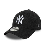 Gorra de los Yankees de Nueva York, melton, New Era, 9FORTY, negro