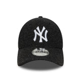 Gorra de los Yankees de Nueva York, melton, New Era, 9FORTY, negro