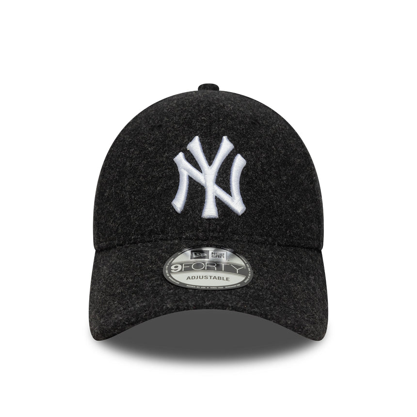 Gorra de los Yankees de Nueva York, melton, New Era, 9FORTY, negro
