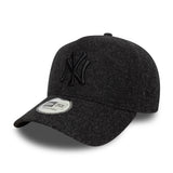 Gorra de los Yankees de Nueva York, A-frame Melton, New Era, 9FORTY, negro