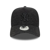 Gorra de los Yankees de Nueva York, A-frame Melton, New Era, 9FORTY, negro