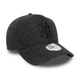 Gorra de los Yankees de Nueva York, A-frame Melton, New Era, 9FORTY, negro