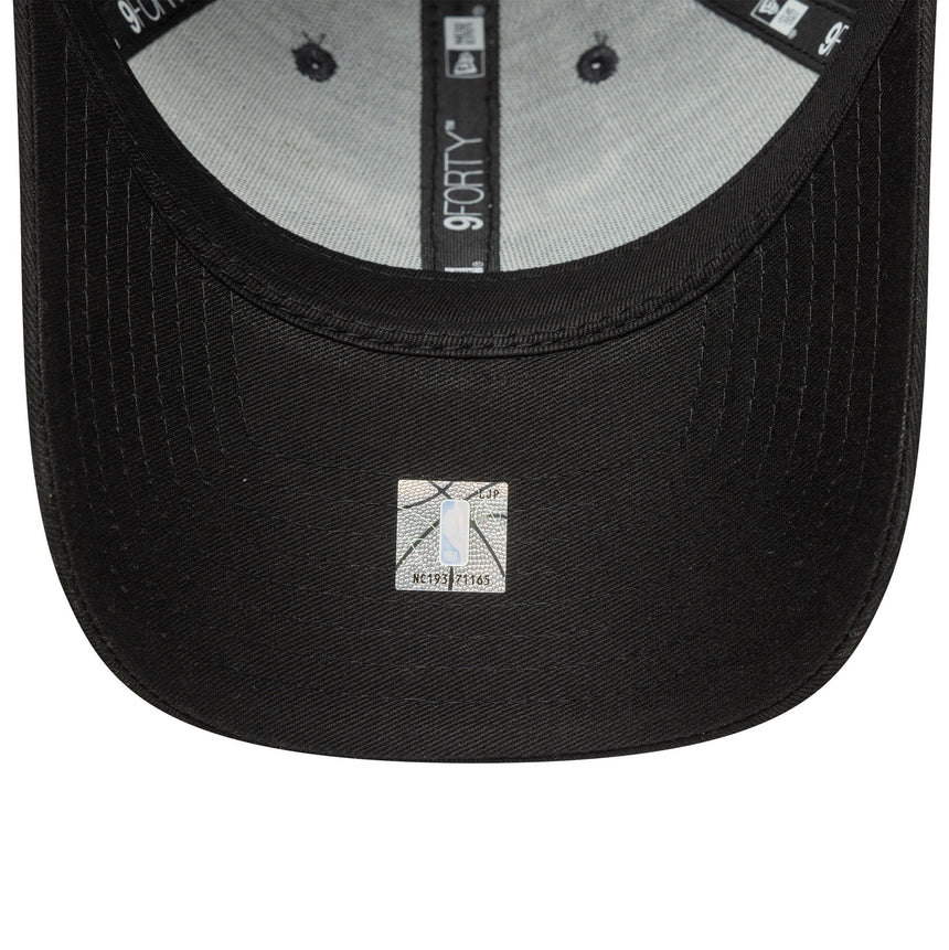 Gorra de los Chicago Bulls, parche lateral, New Era, 9FORTY, gris, gris