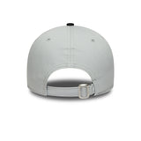 Gorra de los Raiders de Las Vegas, emblema de dos tonos, New Era, 9FORTY, parche lateral, negro-blanco