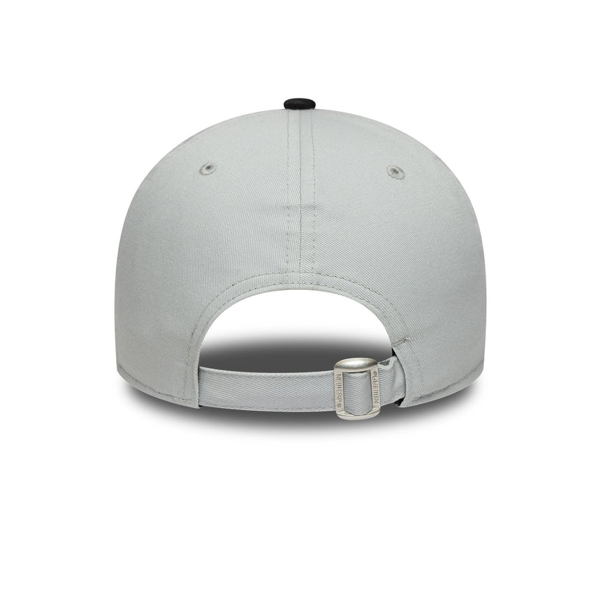 Gorra de los Raiders de Las Vegas, emblema de dos tonos, New Era, 9FORTY, parche lateral, negro-blanco