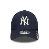 Gorra de los Yankees de Nueva York, visera con logo en script, New Era, 9FORTY, azul