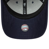 Gorra de los Yankees de Nueva York, visera con logo en script, New Era, 9FORTY, azul