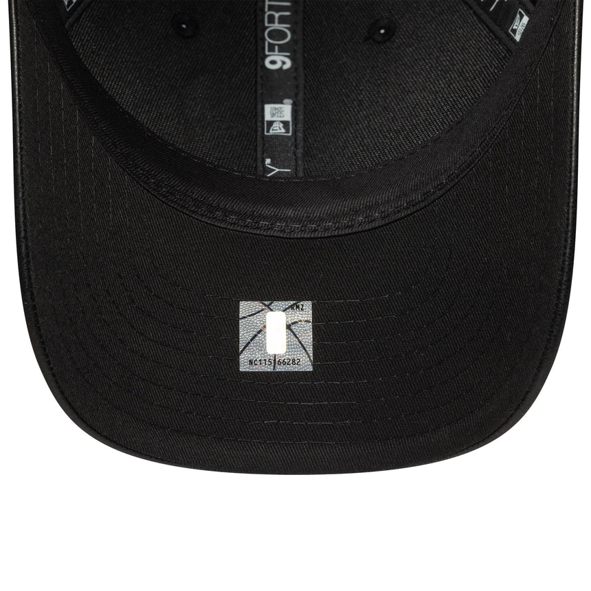 Gorra de los Chicago Bulls, PU MC, New Era, 9FORTY, lisa, negra