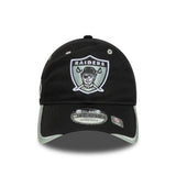 Gorra de los Raiders de Las Vegas, NFL, New Era, 9TWENTY, negra