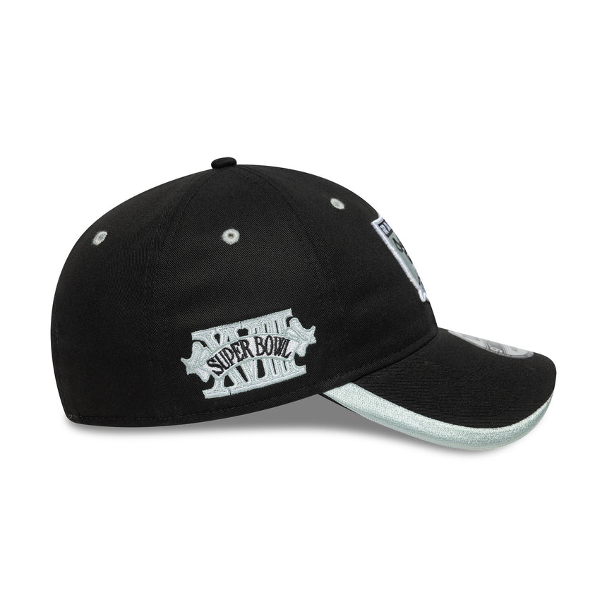Gorra de los Raiders de Las Vegas, NFL, New Era, 9TWENTY, negra
