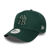 Gorra de los Yankees de Nueva York, marco delineado, New Era, 9FORTY, tono único, verde