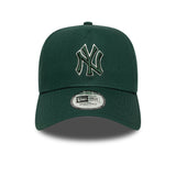 Gorra de los Yankees de Nueva York, marco delineado, New Era, 9FORTY, tono único, verde