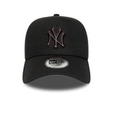Gorra de los Yankees de Nueva York, pin de contorno, New Era, 9FORTY, negro