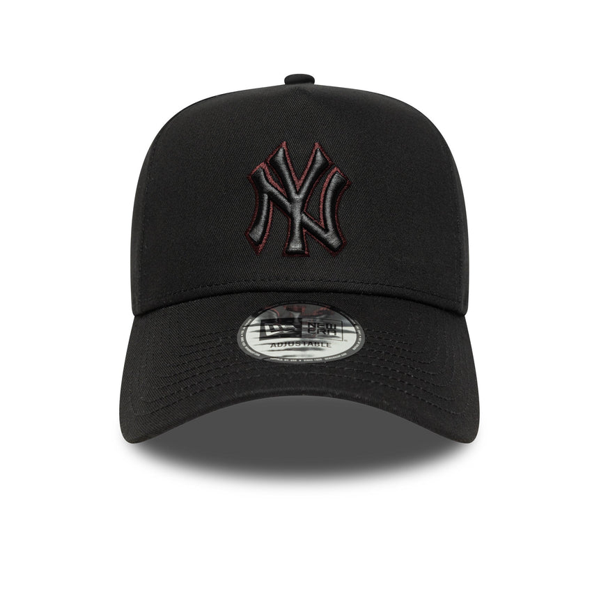 Gorra de los Yankees de Nueva York, pin de contorno, New Era, 9FORTY, negro