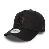 Gorra de los Yankees de Nueva York, pin de contorno, New Era, 9FORTY, negro
