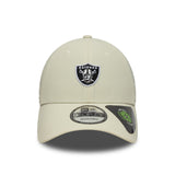 Gorra de los Raiders de Las Vegas, reciclada, 9FORTY, New Era, gris