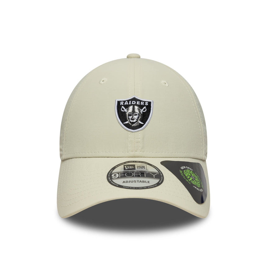 Gorra de los Raiders de Las Vegas, reciclada, 9FORTY, New Era, gris