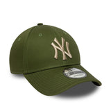 Gorra de los Yankees de Nueva York, lisa, New Era, 9FORTY, verde