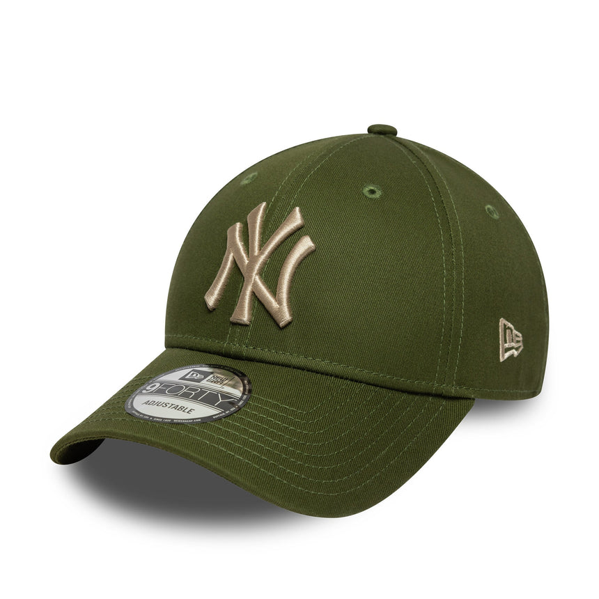 Gorra de los Yankees de Nueva York, lisa, New Era, 9FORTY, verde