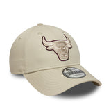 Gorra de los Chicago Bulls, insignia TEAM OUTLINE, 9FORTY, gris