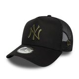 Gorra trucker de los Yanquis de Nueva York, esencial de la liga, RIG, negro