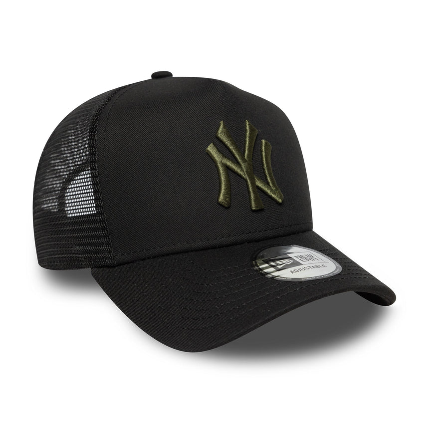 Gorra trucker de los Yanquis de Nueva York, esencial de la liga, RIG, negro