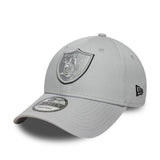Gorra de los Raiders de Los Ángeles, TEAM OUTLINE, New Era, 9FORTY, gris