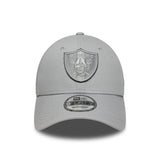 Gorra de los Raiders de Los Ángeles, TEAM OUTLINE, New Era, 9FORTY, gris