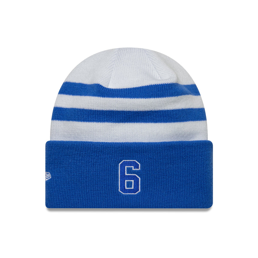 Gorro de punto Visa RB, equipo, Isack Hadjar, puño tejido, New Era, multicolor