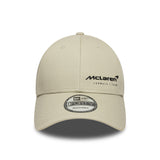 Gorra de McLaren, esencial, New Era, 9FORTY, crema