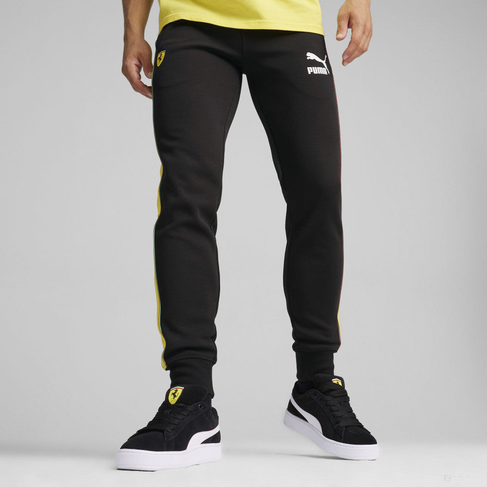 Ferrari pantalones, Puma, Race Iconic T7 Track, negro - FansBRANDS®