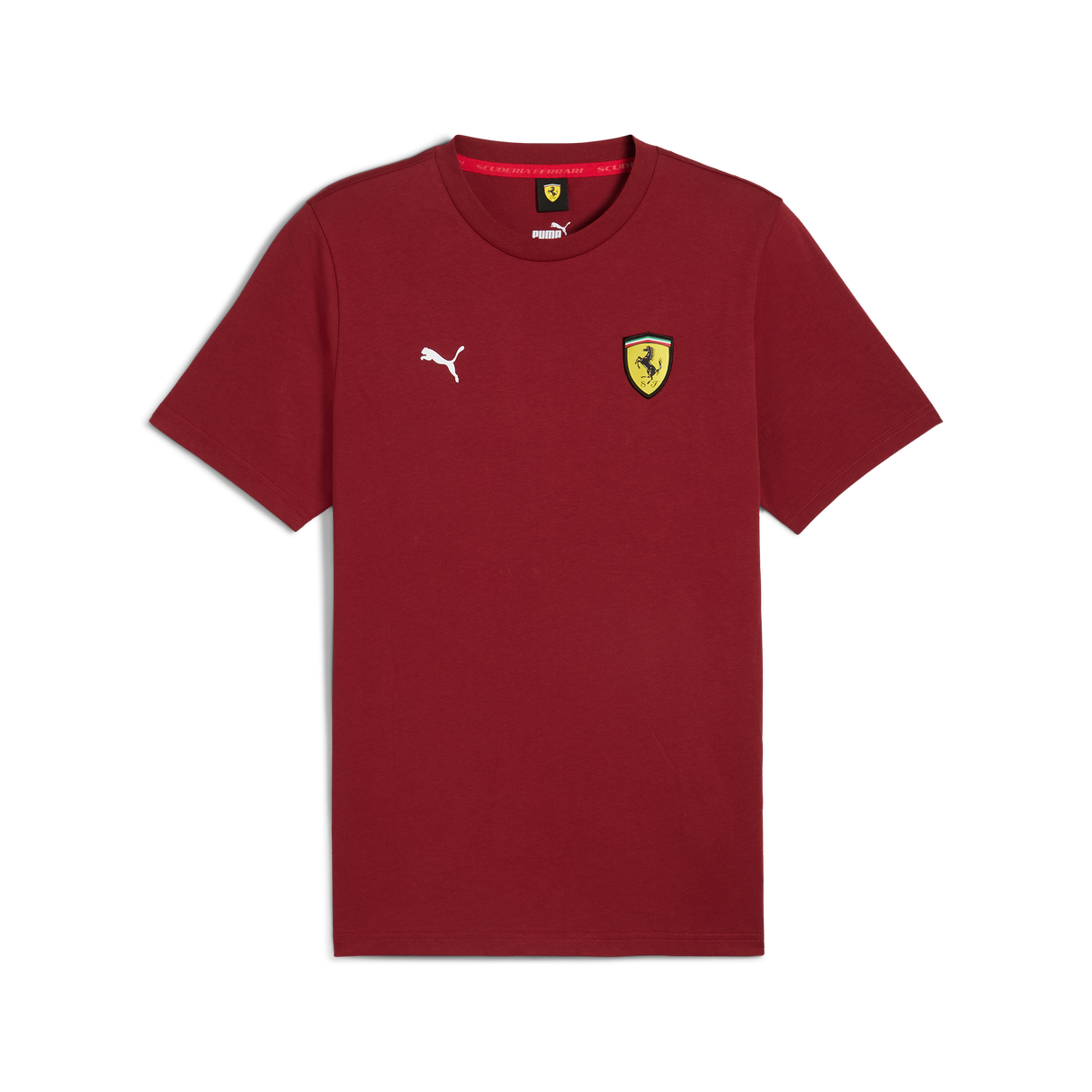 Ferrari camiseta, Puma, race colored shield, rojo intenso