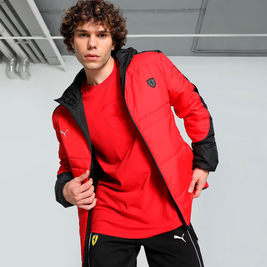 Ferrari Jacket, Puma, Style Reversible, Quilted, Black