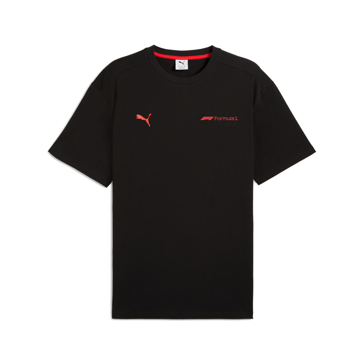 Camiseta gráfica de F1, Puma, Essetial+, corte relajado, negra 🔥